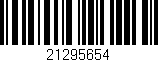 Código de barras (EAN, GTIN, SKU, ISBN): '21295654'