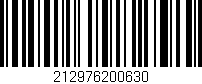 Código de barras (EAN, GTIN, SKU, ISBN): '212976200630'