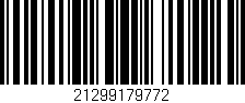 Código de barras (EAN, GTIN, SKU, ISBN): '21299179772'