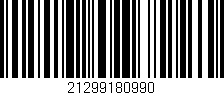 Código de barras (EAN, GTIN, SKU, ISBN): '21299180990'