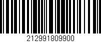 Código de barras (EAN, GTIN, SKU, ISBN): '212991809900'