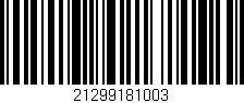Código de barras (EAN, GTIN, SKU, ISBN): '21299181003'