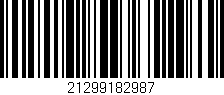 Código de barras (EAN, GTIN, SKU, ISBN): '21299182987'