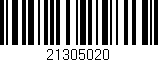Código de barras (EAN, GTIN, SKU, ISBN): '21305020'
