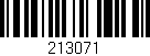 Código de barras (EAN, GTIN, SKU, ISBN): '213071'