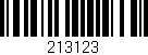 Código de barras (EAN, GTIN, SKU, ISBN): '213123'