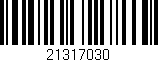 Código de barras (EAN, GTIN, SKU, ISBN): '21317030'