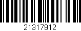 Código de barras (EAN, GTIN, SKU, ISBN): '21317912'