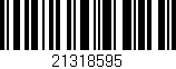 Código de barras (EAN, GTIN, SKU, ISBN): '21318595'