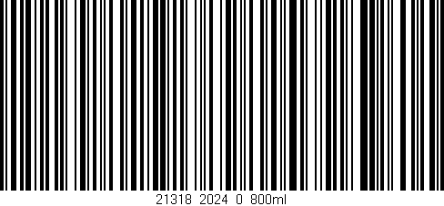 Código de barras (EAN, GTIN, SKU, ISBN): '21318_2024_0_800ml'