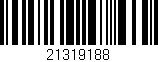 Código de barras (EAN, GTIN, SKU, ISBN): '21319188'