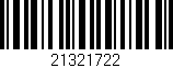 Código de barras (EAN, GTIN, SKU, ISBN): '21321722'