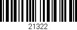 Código de barras (EAN, GTIN, SKU, ISBN): '21322'