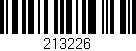 Código de barras (EAN, GTIN, SKU, ISBN): '213226'