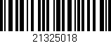 Código de barras (EAN, GTIN, SKU, ISBN): '21325018'