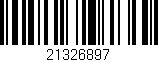 Código de barras (EAN, GTIN, SKU, ISBN): '21326897'