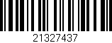 Código de barras (EAN, GTIN, SKU, ISBN): '21327437'