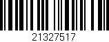 Código de barras (EAN, GTIN, SKU, ISBN): '21327517'
