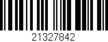 Código de barras (EAN, GTIN, SKU, ISBN): '21327842'
