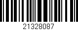 Código de barras (EAN, GTIN, SKU, ISBN): '21328087'