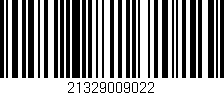 Código de barras (EAN, GTIN, SKU, ISBN): '21329009022'