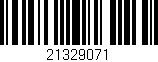 Código de barras (EAN, GTIN, SKU, ISBN): '21329071'