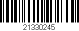 Código de barras (EAN, GTIN, SKU, ISBN): '21330245'