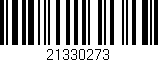 Código de barras (EAN, GTIN, SKU, ISBN): '21330273'