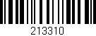 Código de barras (EAN, GTIN, SKU, ISBN): '213310'