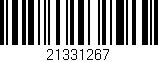 Código de barras (EAN, GTIN, SKU, ISBN): '21331267'