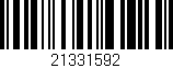 Código de barras (EAN, GTIN, SKU, ISBN): '21331592'