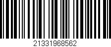 Código de barras (EAN, GTIN, SKU, ISBN): '21331968562'