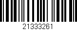 Código de barras (EAN, GTIN, SKU, ISBN): '21333261'