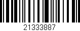 Código de barras (EAN, GTIN, SKU, ISBN): '21333887'