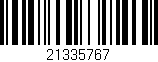 Código de barras (EAN, GTIN, SKU, ISBN): '21335767'