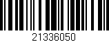 Código de barras (EAN, GTIN, SKU, ISBN): '21336050'