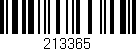 Código de barras (EAN, GTIN, SKU, ISBN): '213365'