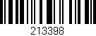 Código de barras (EAN, GTIN, SKU, ISBN): '213398'