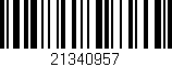 Código de barras (EAN, GTIN, SKU, ISBN): '21340957'