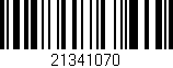 Código de barras (EAN, GTIN, SKU, ISBN): '21341070'