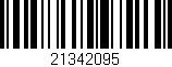 Código de barras (EAN, GTIN, SKU, ISBN): '21342095'