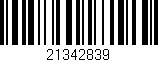 Código de barras (EAN, GTIN, SKU, ISBN): '21342839'