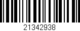 Código de barras (EAN, GTIN, SKU, ISBN): '21342938'