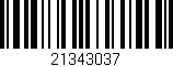 Código de barras (EAN, GTIN, SKU, ISBN): '21343037'