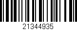Código de barras (EAN, GTIN, SKU, ISBN): '21344935'