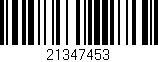 Código de barras (EAN, GTIN, SKU, ISBN): '21347453'