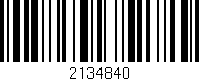 Código de barras (EAN, GTIN, SKU, ISBN): '2134840'