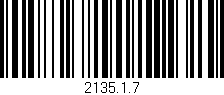 Código de barras (EAN, GTIN, SKU, ISBN): '2135.1.7'