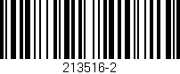 Código de barras (EAN, GTIN, SKU, ISBN): '213516-2'