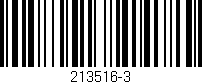 Código de barras (EAN, GTIN, SKU, ISBN): '213516-3'